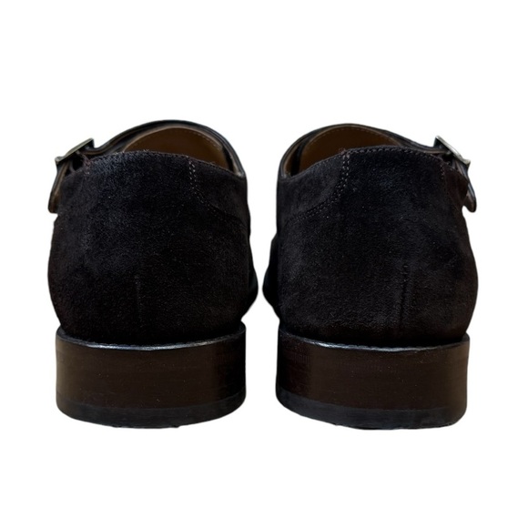 Emidio Tuicci Espana Brown Mens Brassy Gold Buckled Shoes Size Mens 41 - Picture 3 of 10